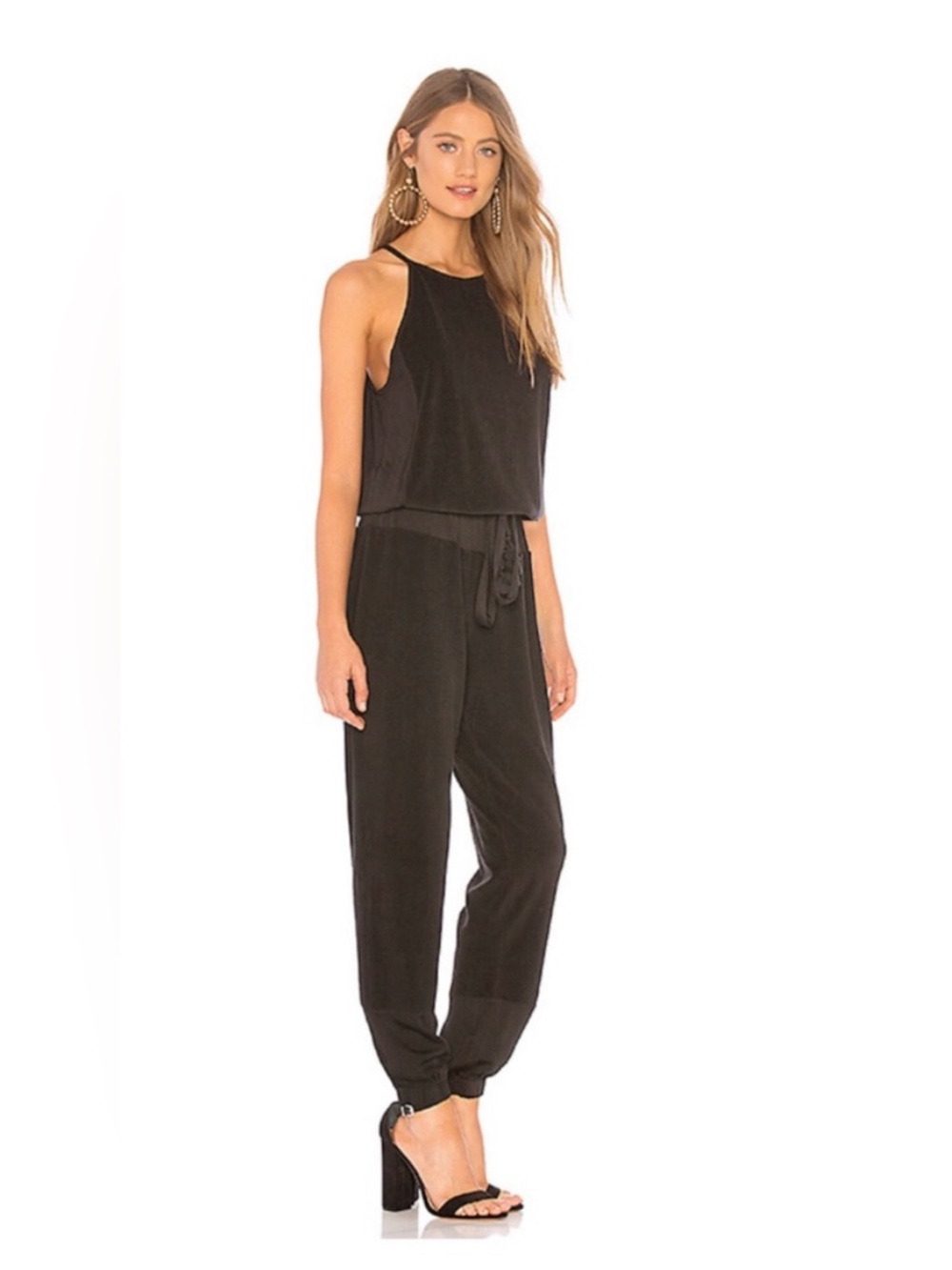 Young Fabulous & Broke Black Sleeveless  Jumpsuit